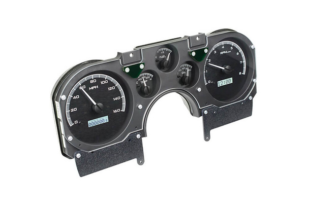 1982-89 Camaro Dakota Digital VHX Gauges (Black Alloy w/White Illumination)