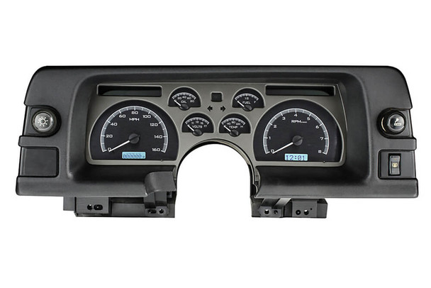 1990-92 Camaro Dakota Digital VHX Gauges (Black Alloy w/White Illumination)