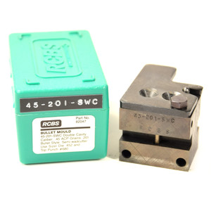 RCBS 45-201-SWC Bullet Mould 2 Cavity 45 cal 201 grain
