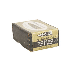 Nosler Partition .30 Caliber 180 Grain Bullets