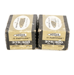 Nosler Partition .375 Caliber 300 Grain Spitzer Bullets
