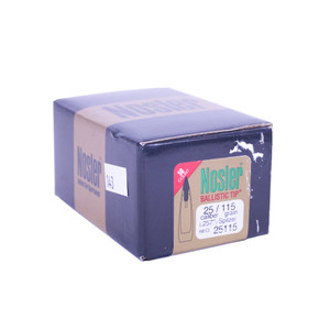 Nosler 25 Caliber (.257") 115 Grain Spitzer
