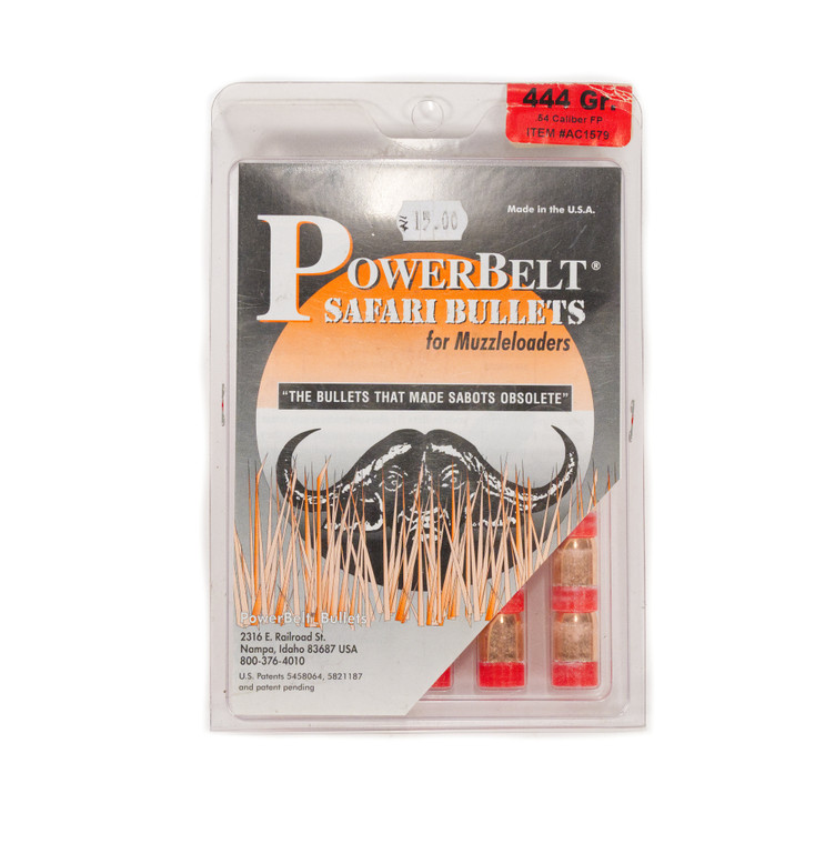 PowerBelt Safari Bullets .54 Caliber 444 Grains