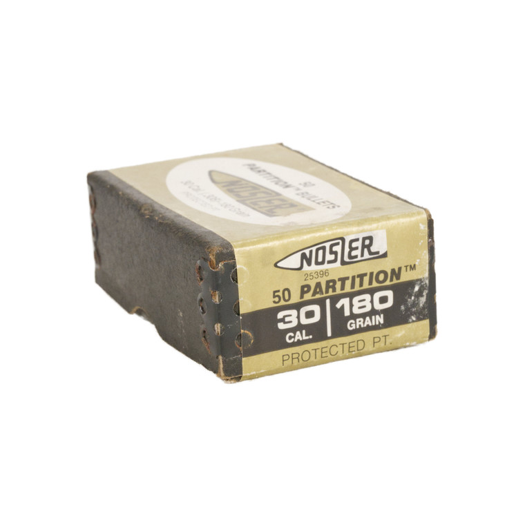 Nosler Partition .30 Caliber 180 Grain Bullets