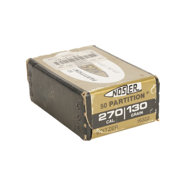 Nosler Partition .270 Caliber 130 Grain Spitzer Bullets