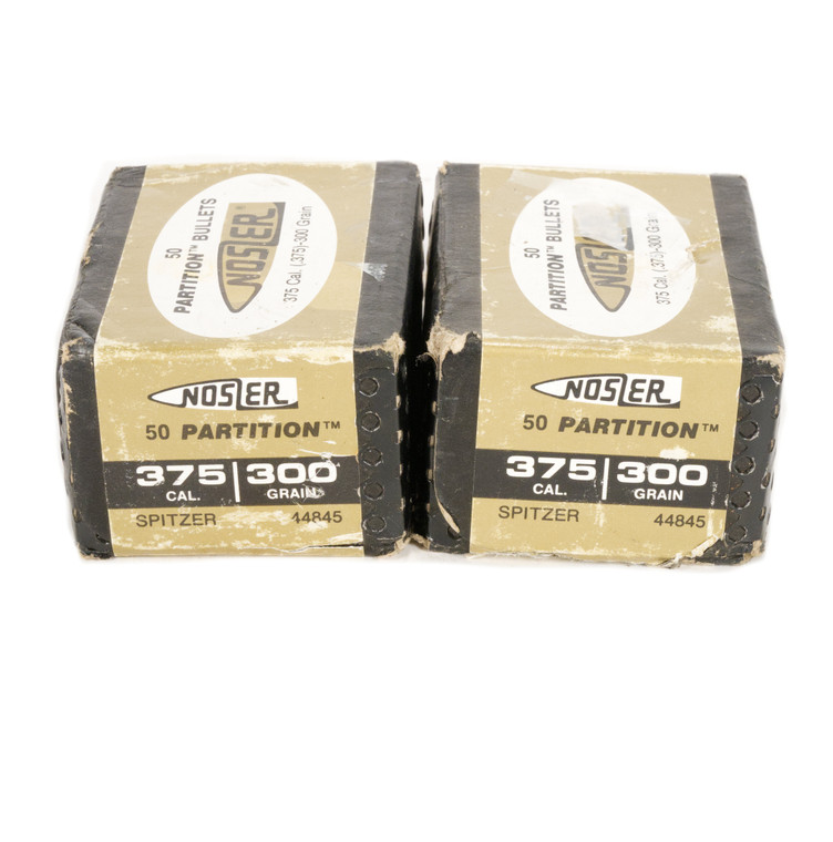 Nosler Partition .375 Caliber 300 Grain Spitzer Bullets
