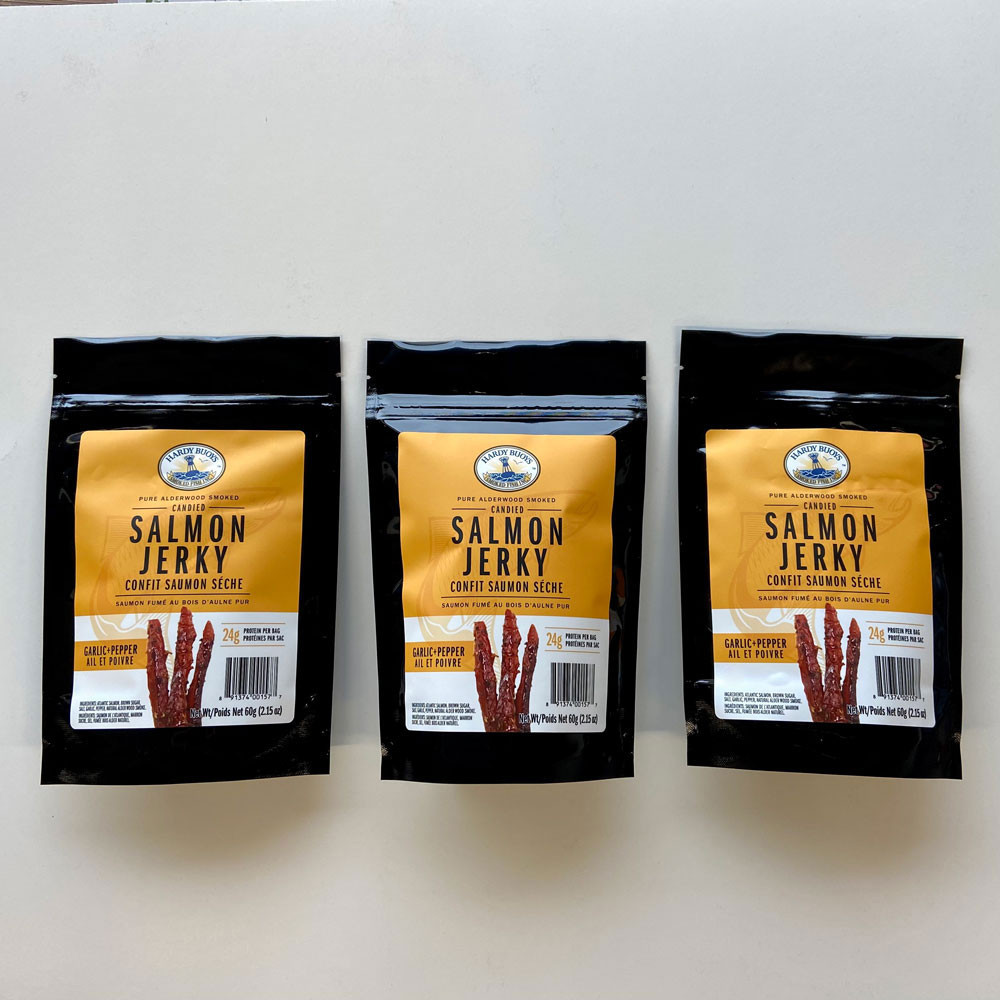 3 Pack Garlic & Pepper Candied Salmon Jerky