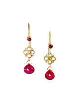 Ruby and 14K gold earrrings Ruby and 14K gold earrrings