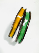 Anti-clastic enamel bangles