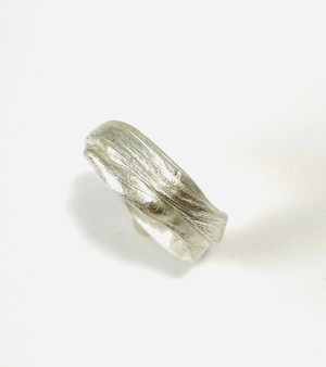 Sterling silver 'mitsuro hikime' ring