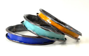 Anti-clastic copper enameled bangles