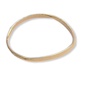Hand forged gold filled bangle.