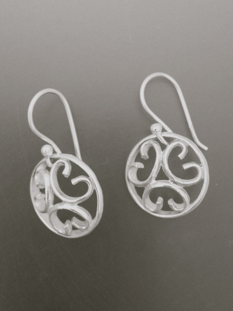 Sterling Silver , "Family, Faith, Friendship" earrings.