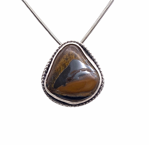Sterling Silver and Tiger's Eye Pendant
