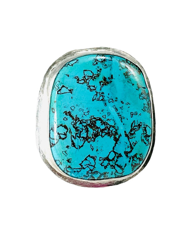 Turquoise and  sterling silver ring