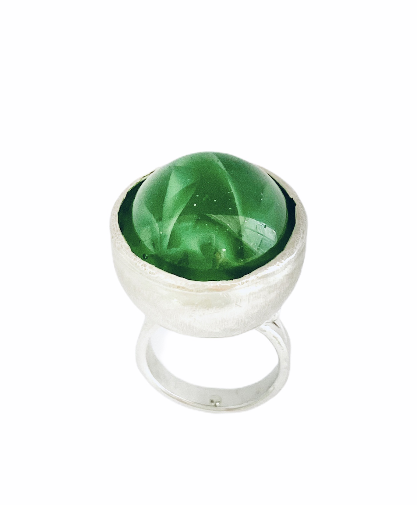 Teal sea Marble Sea Glass Ring – this tiny ocean