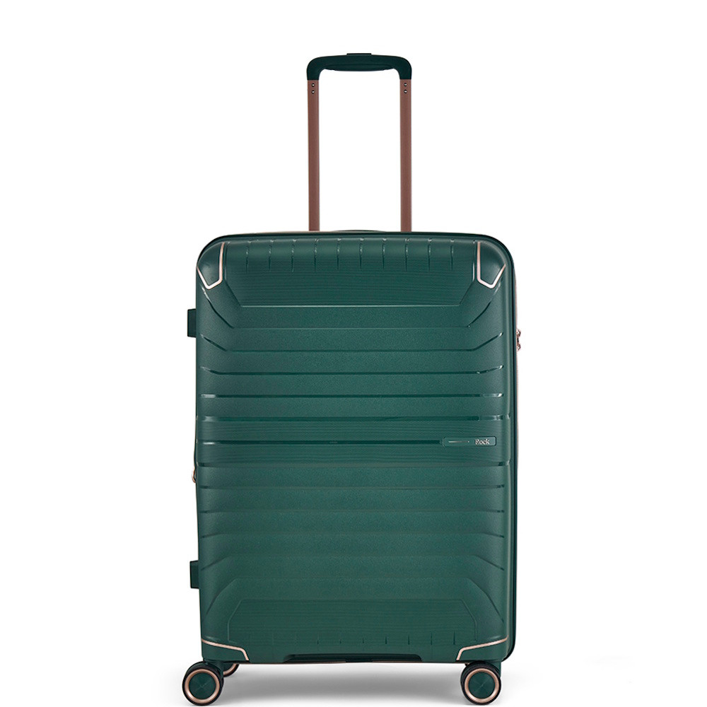 Rock Astrid 4 Wheel 65cm Expandable Medium Suitcase at Luggage