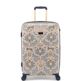 JLH0102-108 - Joules Hard Side 4 Wheel Medium 66cm Suitcase Damask