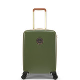 JLH0103-113 - Joules Hard Side 4 Wheel 54cm Cabin Suitcase Olive and Tan