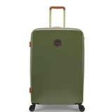 JLH0101-113 - Joules Hard Side 4 Wheel Large 76cm Suitcase Olive and Tan