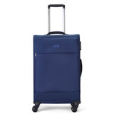 TR-0264-NAV-M - Rock Paris 4 Wheel Medium Suitcase Navy