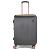 TR-0279-CRG-M - Rock Aria 4 Wheel Exp Medium Suitcase Charcoal/Rose Gold