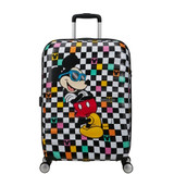 152581-A080 - American Tourister Wavebreaker Disney 67cm Suitcase Mickey Check