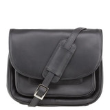 2195-BLK - Visconti Joanna Saddle Shape Bag Large Black