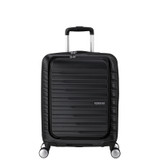 153341-0614 - American Tourister Flashline Frontloader 55cm Cabin Suitcase Shadow Black