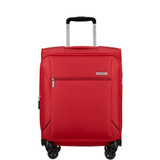 154779-1726 - Samsonite Base Breeze 4 Wheel 55cm Exp Cabin Suitcase Red