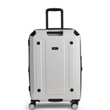 TR-0288-WHT-M - Rock Alpine 4 Wheel Exp 65cm Medium Suitcase White