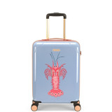 YEH0103-003 - Yvonne Ellen 4 Wheel 55cm Cabin Suitcase Blue Lobster
