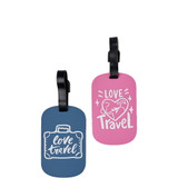 SF_425_Love_Travel_A - Skyflite Rubber Luggage Tags Love Travel