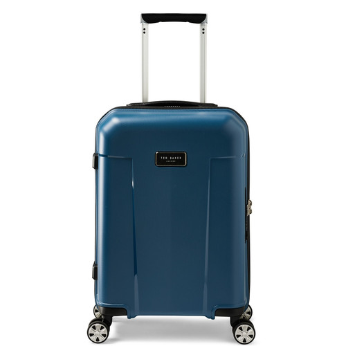 TBU0403-002 - Ted Baker Flying Colours 4 Wheel 54cm Cabin Suitcase Baltic Blue