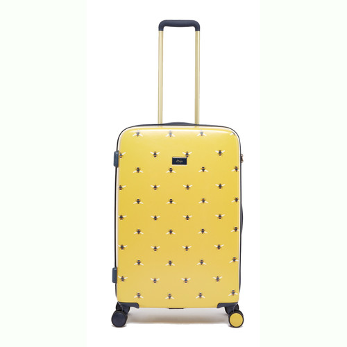 JLH0102-101 - Joules Hard Side 4 Wheel Medium 66cm Suitcase Botanical Bee