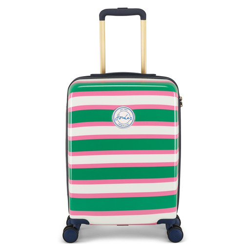 JLH0103-110 - Joules Hard Side 4 Wheel 54cm Cabin Suitcase Resort Stripe