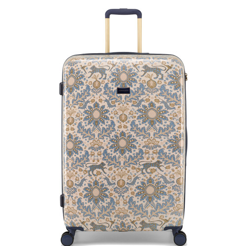 JLH0101-108 - Joules Hard Side 4 Wheel Large 76cm Suitcase Damask