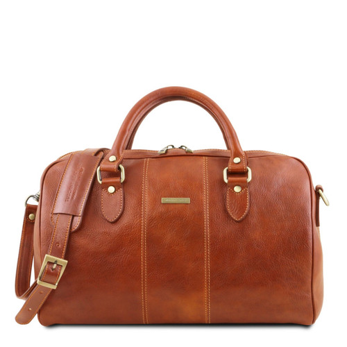 tl141658-1658_1_3 - https://www.luggagesuperstore.co.uk/media/catalog/product/t/l/tl_lisbona_tl141658_1_.jpg | Tuscany Leather Lisbon Leather Travel Bag Honey