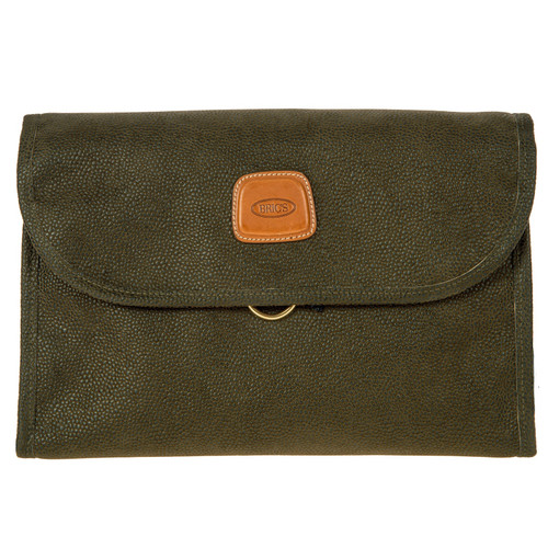 blf00676-378 - https://www.luggagesuperstore.co.uk/media/catalog/product/b/l/blf00676-278-01_1.jpg | Bric’s Life Tri-Fold Wash Bag Olive