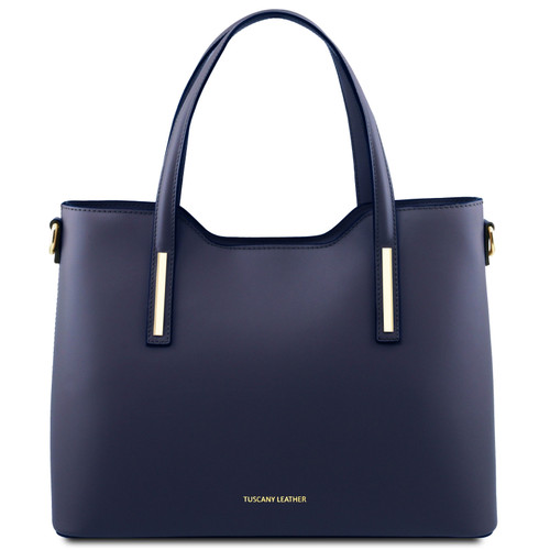 TL141412-1412_1_107 - 
Tuscany Leather Olimpia Tote Shopping Bag Dark Blue