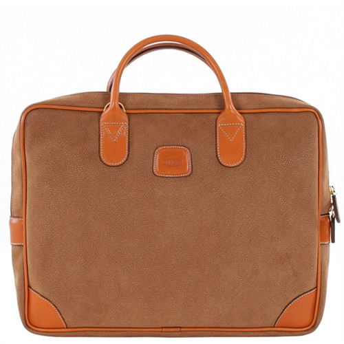 blf15132-216 | Bric's Life Large Attache Briefcase Camel