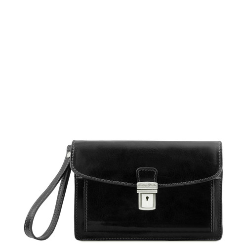 TL8075-75_1_2 - 
Tuscany Leather Max Wrist Bag Black