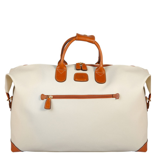 BBJ20202-014 - Bric's Firenze Medium Clipper Cabin Holdall Cream