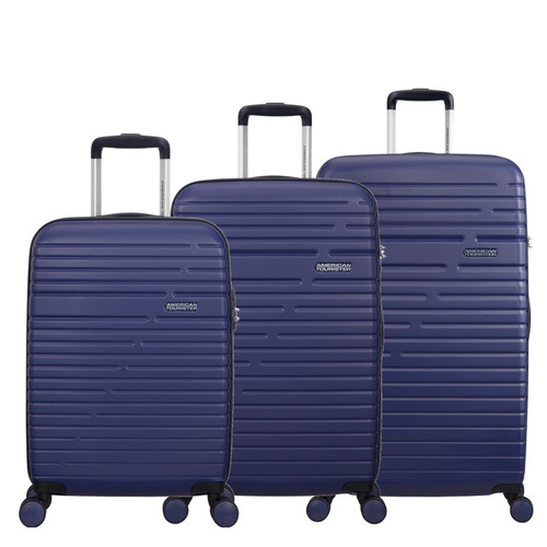 121171-2375 - 
American Tourister Aero Racer 3 Piece Luggage Set Nocturne Blue