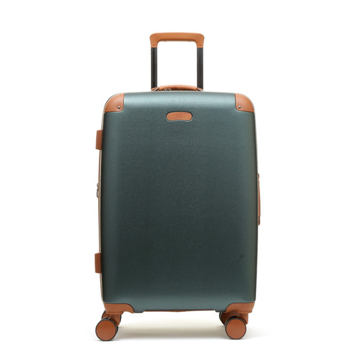 TR-0219-GRN-M - 
Rock Carnaby 67cm Expandable Suitcase Emerald Green