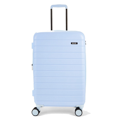 TR-0214-PB-M - 
Rock Novo 69cm Expandable Medium Suitcase Pastel Blue