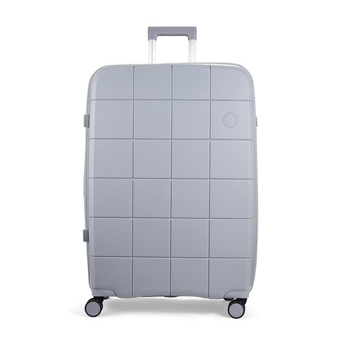 TR-0257-GRY-L - Rock Pixel 75cm Expandable Large Suitcase Grey