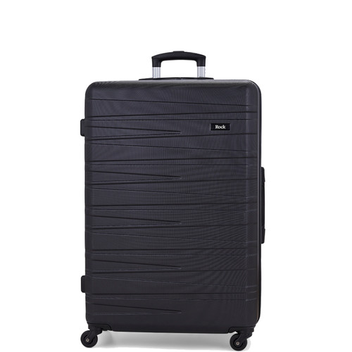 TR-0274-BLK-L - Rock Seattle 4 Wheel Large Suitcase Black