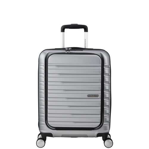 153341-6260 - American Tourister Flashline Frontloader 55cm Cabin Suitcase Sky Silver