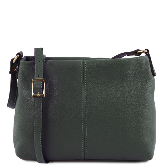 Tuscany Leather Hammered Soft Shoulder Bag